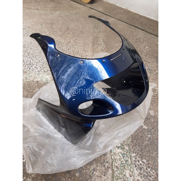 Fairing Atas Upper Cowl Kawasaki Ninja RR Biru Navy Original NOS