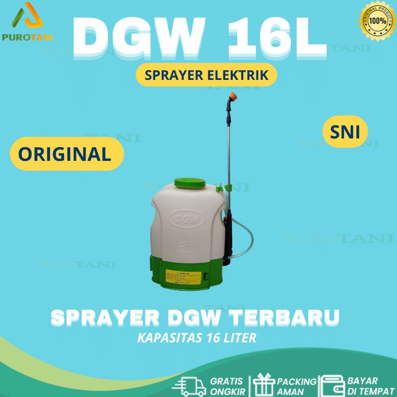 Tangki Semprot Sprayer Gendong Hama Elektrik Sprayer DGW 16L