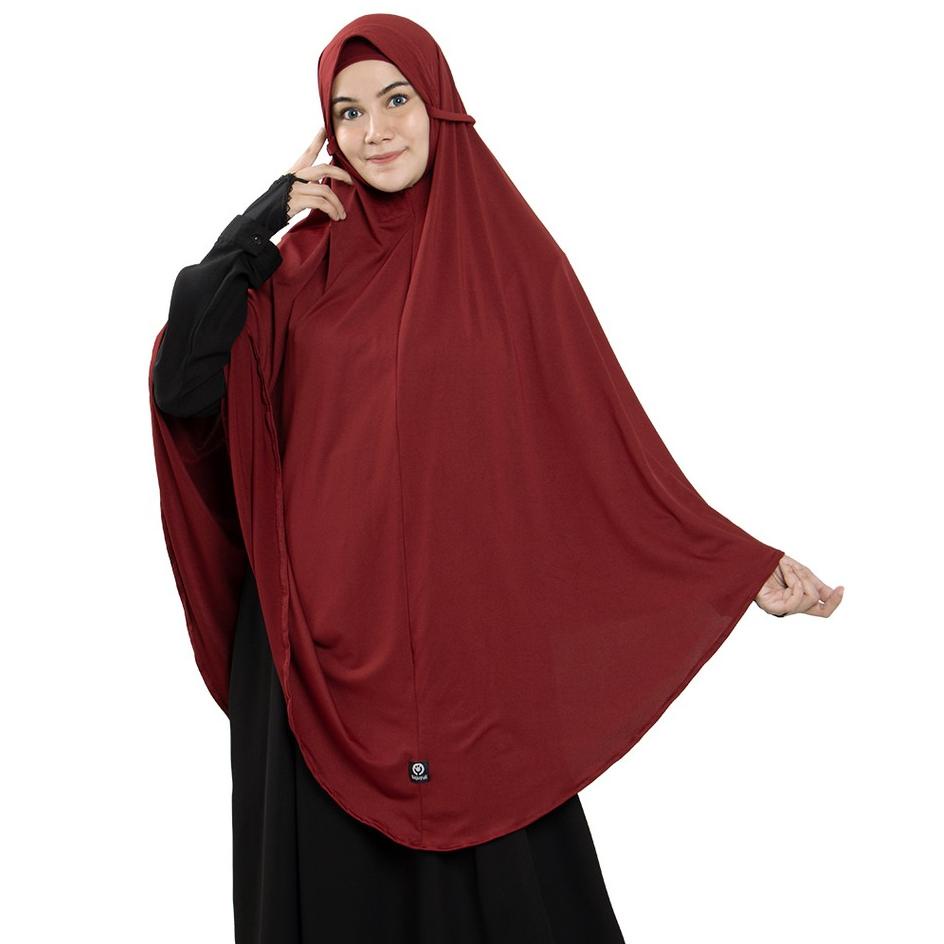 Bajuyuli Jilbab Bergo Maryam Jumbo Syari Polos Jersey Soft Pet - m 