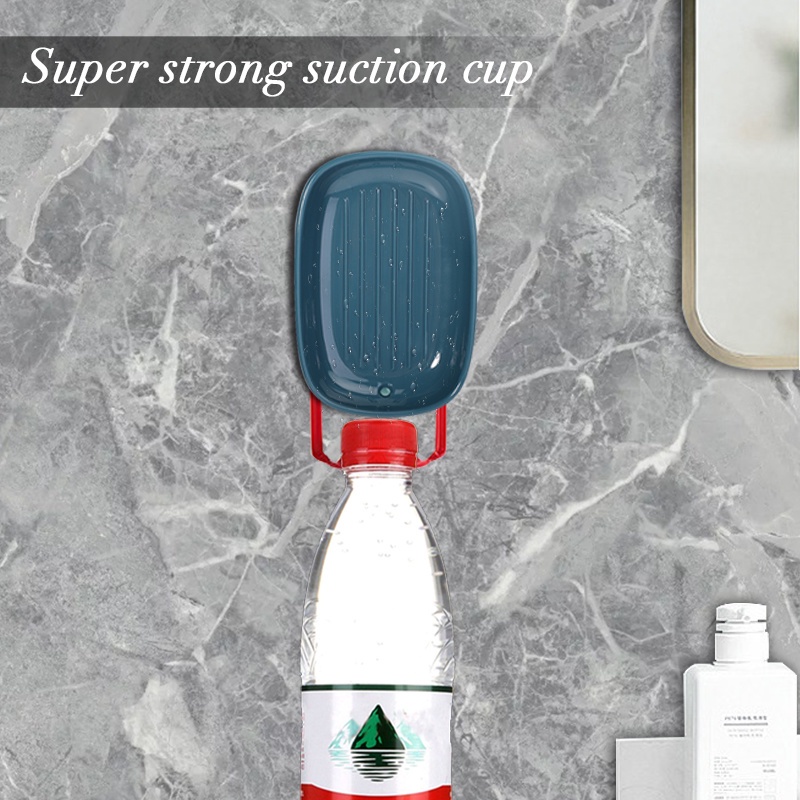 Rak Pengering Sabun / Spons Lapisan Ganda Dengan Suction Cup Kuat Untuk Kamar Mandi / Dapur