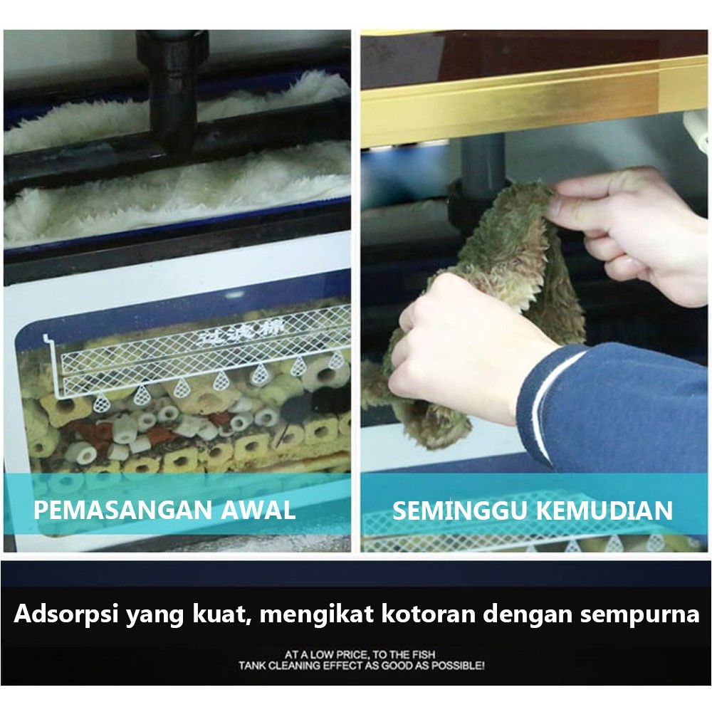 Filter Cotton Magic Carpet Media Filter Saringan Air Akuarium Kolam