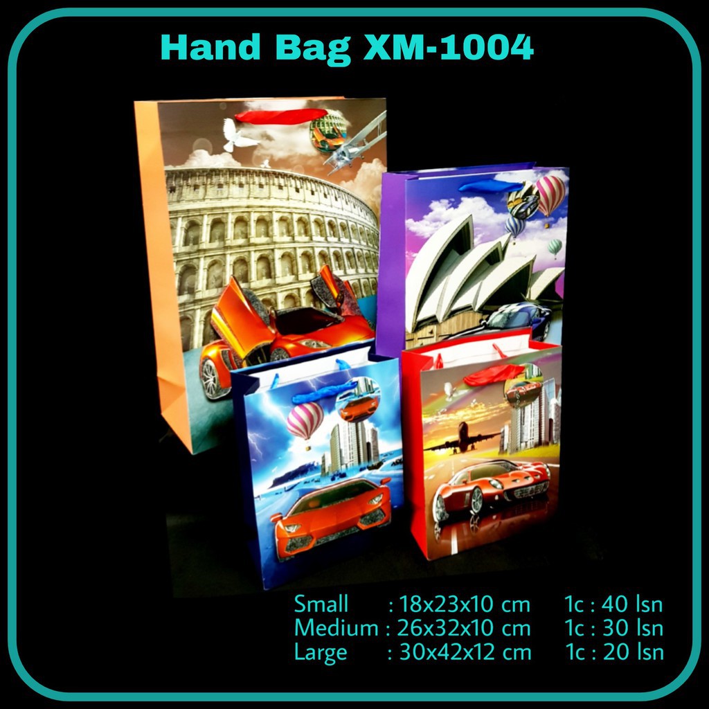 

Paper Bag/ Goodie Bag/Hand Bag Kertas Tas Serbaguna/ Tas Tenteng XM1004L