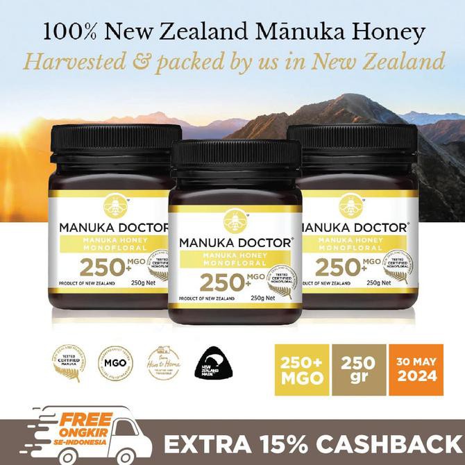 

Madu MANUKA DOCTOR Manuka Honey MGO 250 250gr Monofloral