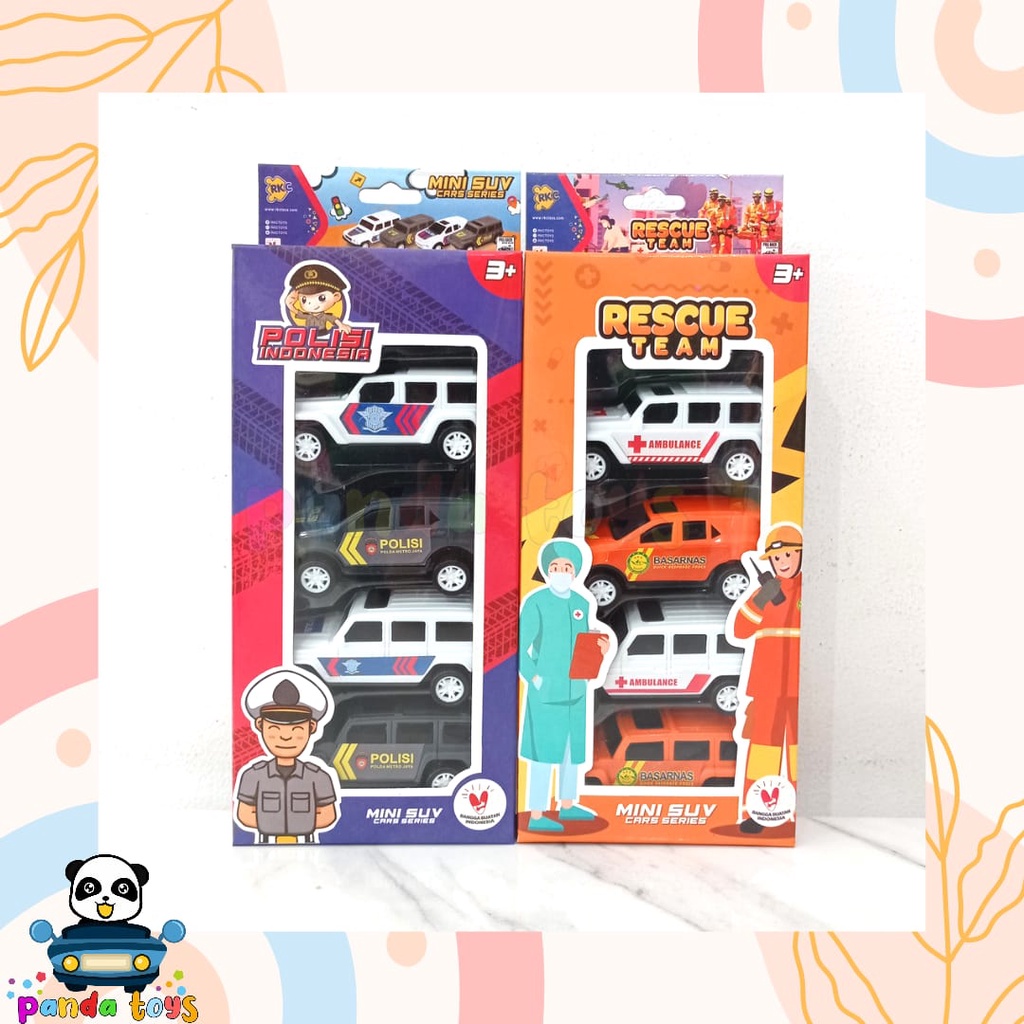 PANDA TOYS SEMARANG MAINAN MOBIL FAST ACTION PULLBACK MINI SUV RKC02138-2 RKC02138-3