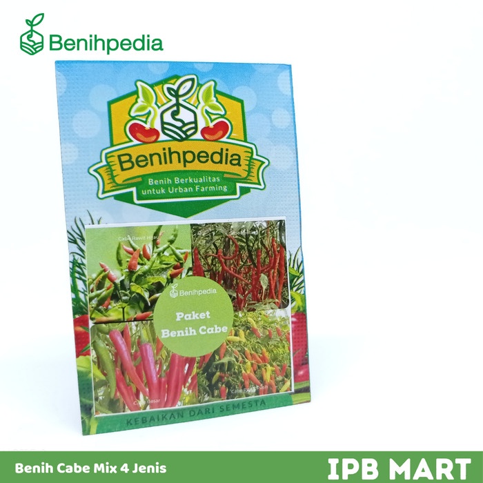 Tanaman-Bibit-Benih- Benih Cabe/Cabai Mix: Keriting, Rawit Hijau, Rawit Putih, Cabe Besar -Benih-