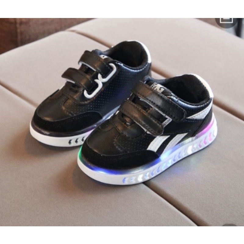 {COD} Sepatu Anak SPORTY lampu LED/Sneaker Anak Import/Sneaker anak laki laki dan perempuan usia 1-5Th