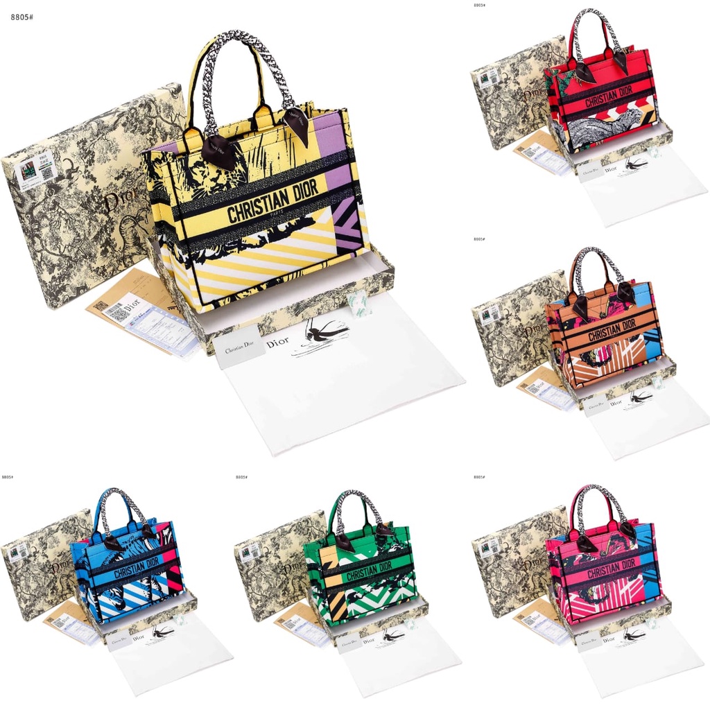 CD Book Tote Embroidery Handbag 8805