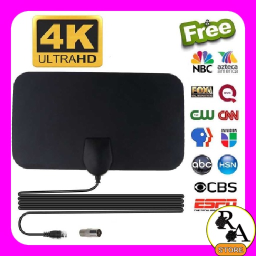 Antena TV Digital DVB-T2 4K High Gain 25dB Signal Range Miles - MX063