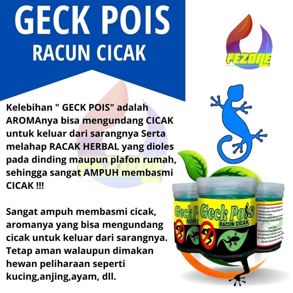 Racun Cicak Herbal Original FEZONE