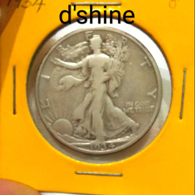 koin kuno Amerika , Walking Liberty tahun langka 1934, half dollar