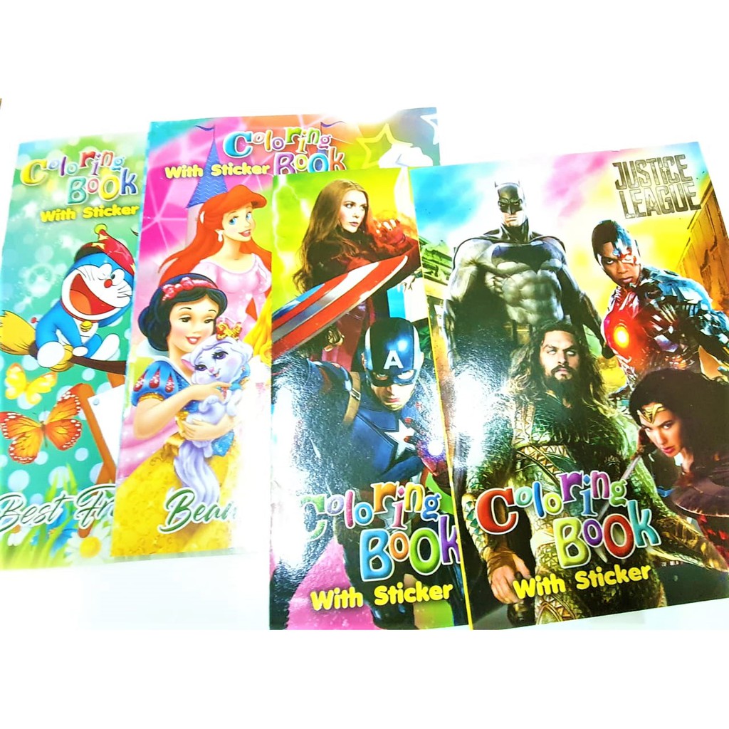 

BUKU BELAJAR MEWARNA ANAK COLORING BOOK STIKER A4