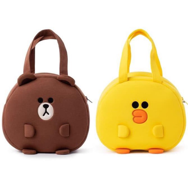 READY OFFICIAL Line Friends [Brown & Friends] Thermal Lunch Bag
