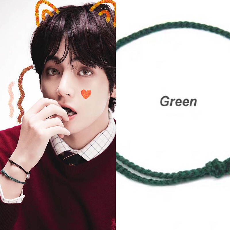 Gelang Bts Jungkook V Hand-Woven Colorful