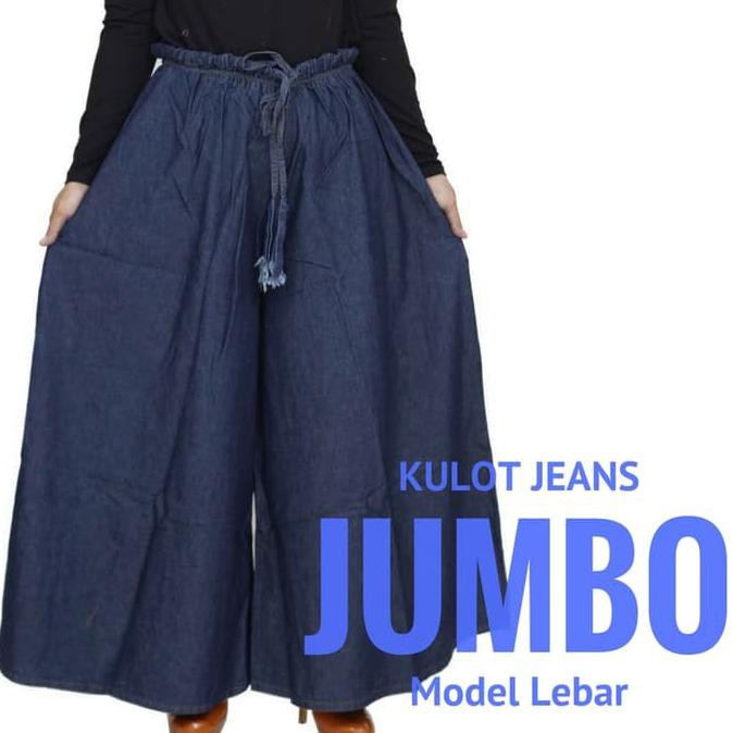  JEANS  READY CELANA  PANJANG  KULOT  WANITA MUSLIMAH JUMBO 