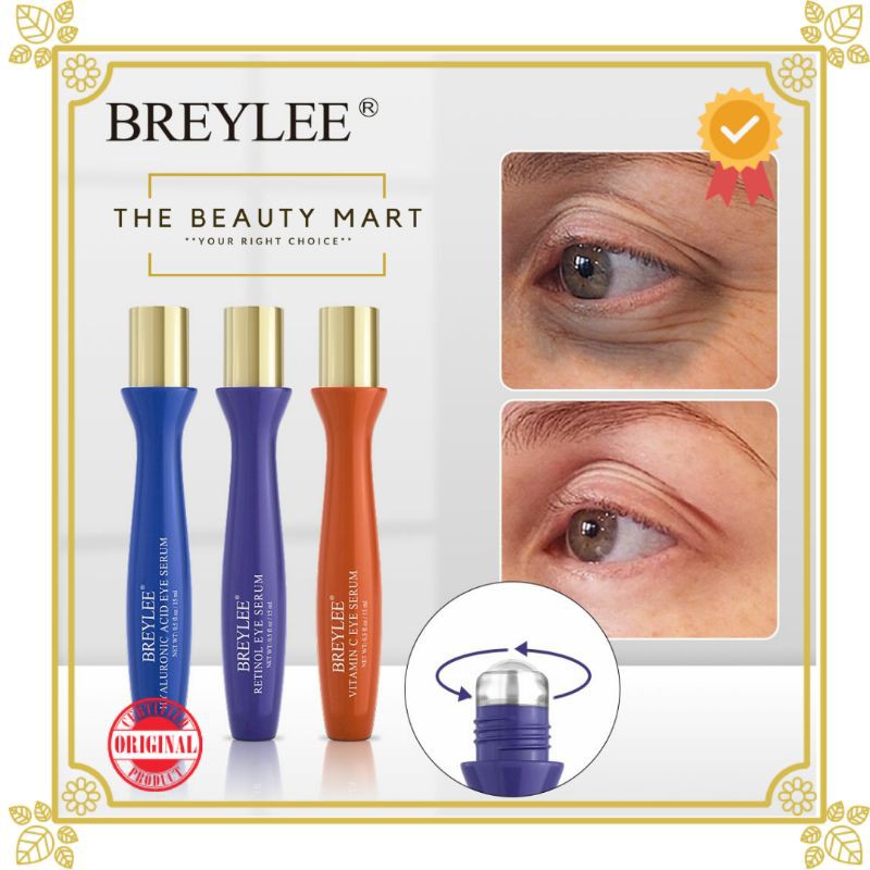 [BPOM] Breylee Eye Serum Mata Cream Vitamin C / Retinol / Hyaluronic Acid Skincare