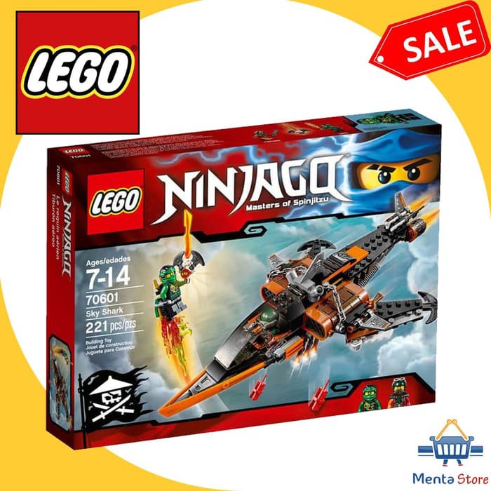 LEGO Ninjago # 70601 Sky Shark Bricks Ninja Lloyd Flintlockes Drone