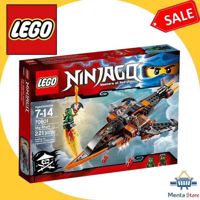 LEGO Ninjago 70601 Sky Shark Bricks Ninja Lloyd Flintlockes Drone