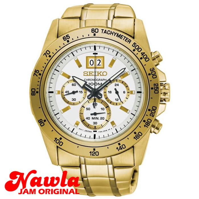 Seiko Lord SPC244P1 Chronograph Gold IP - Jam Tangan Pria SPC244