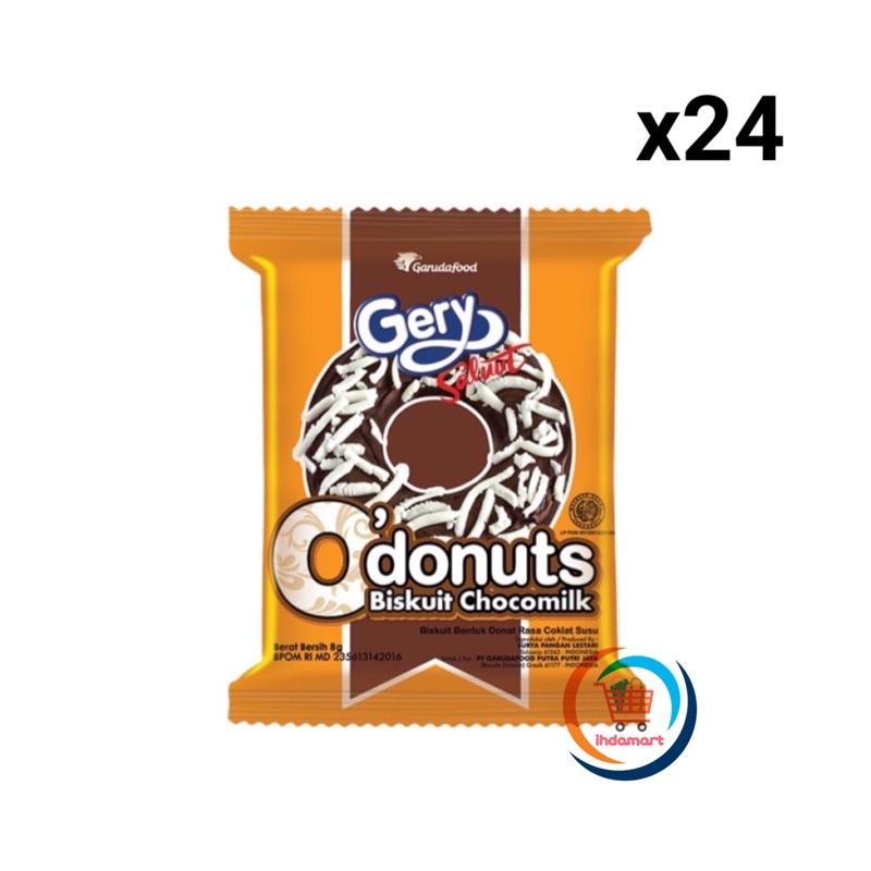 Gery O Donuts Chocomilk 8 gr Isi 24 pcs