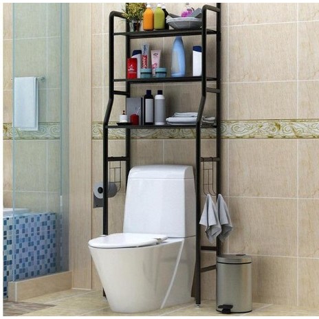 Rak Toilet Organizer WC Tissue Sabun Kloset Kamar Mandi/ rak serbaguna/ Rak besi serbaguna / Portable Organizer Rak Tempat Sabun TERBARU Rak Toilet Rak Serbaguna Bahan Besi Kuat Tidak Karatan