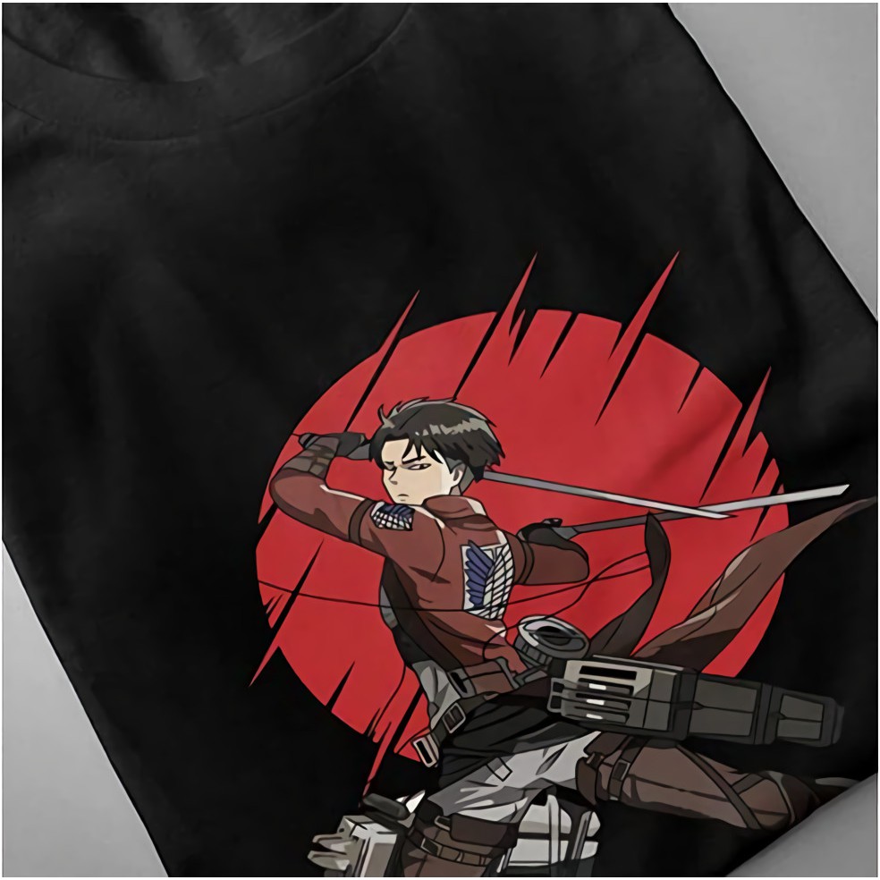 Tshirt Levi In Action Attack on Titan Premium Quality