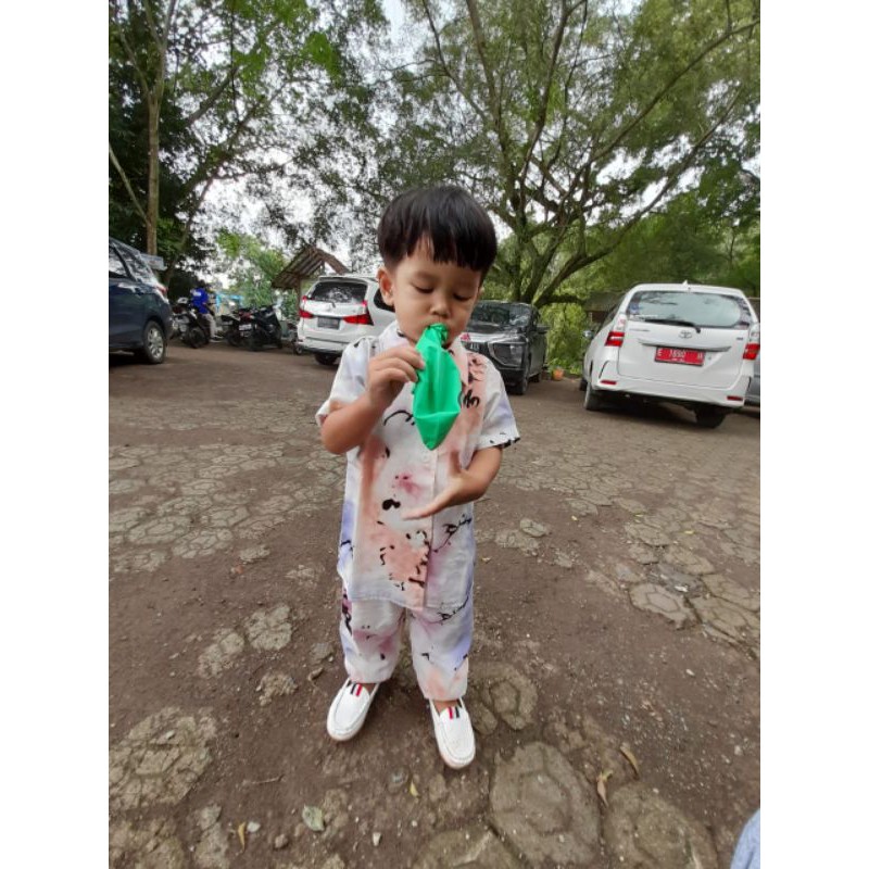 Pakaian tie dye anak Unisex murah berkualitas