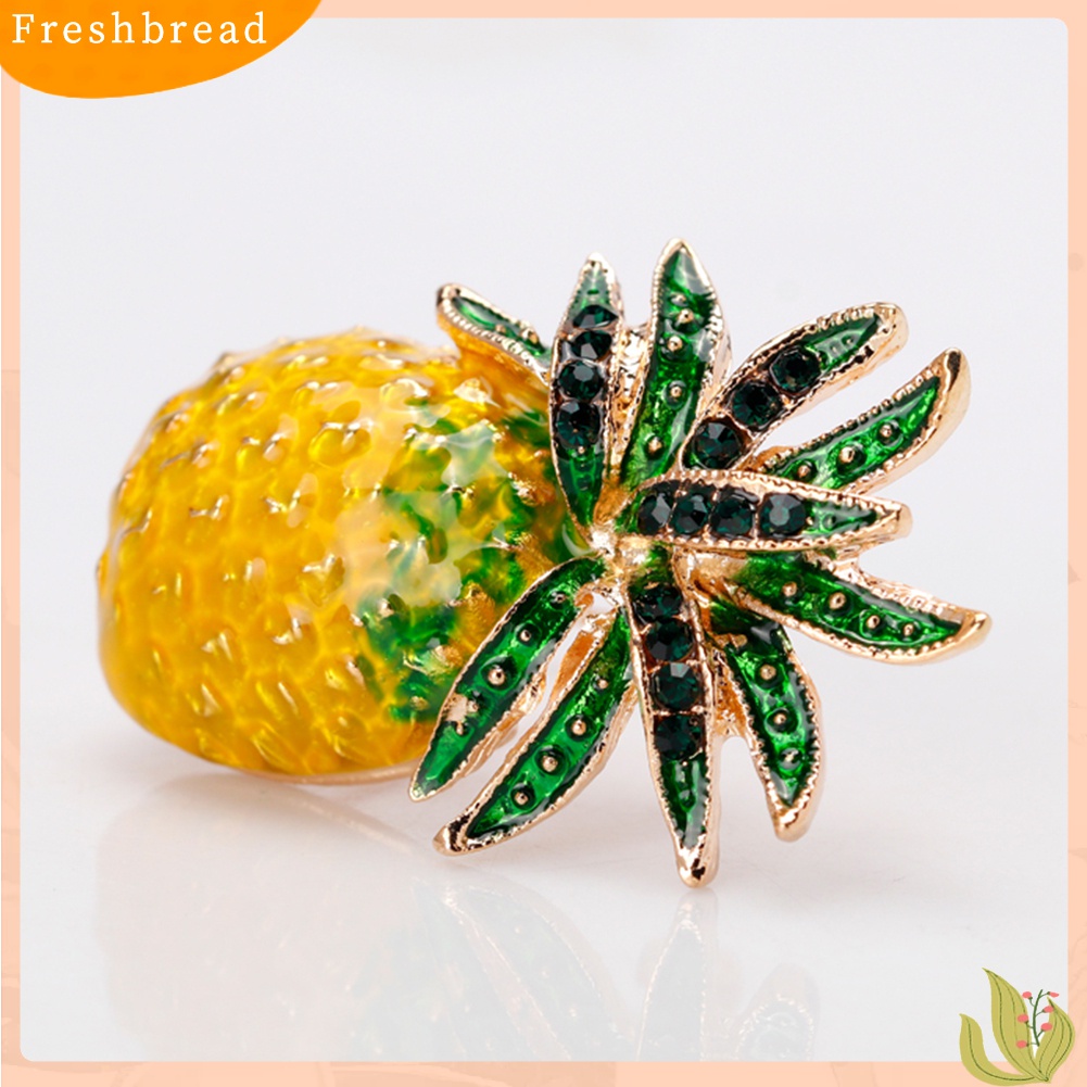 [ TERLARIS]Creative Fruit Pineapple Brooch Pin Shirt Scarf Dress Women Jewelry Decor Gift