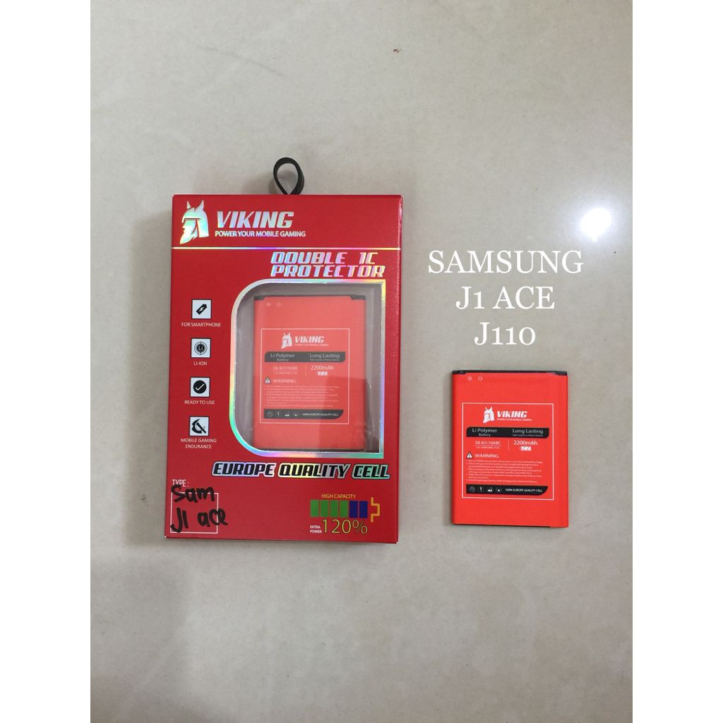 Baterai Viking Samsung Galaxy J1 Ace - J110 2200mAh Batere Baterei