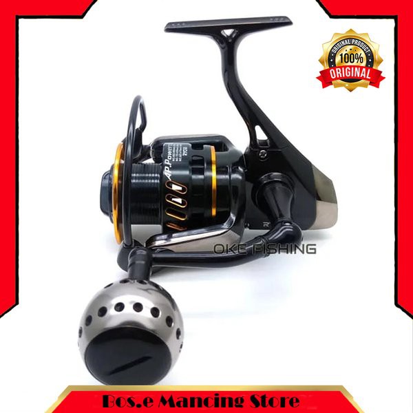 Original Gulungan Pancing Reel Ryobi AP POWER 3 8000 6B - Reel Spinning Katrol Pancing/Pancingan