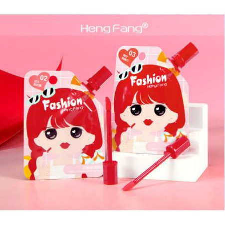 [Per Buah] Liptint Hengfang Fashion Tint Sachet H7054