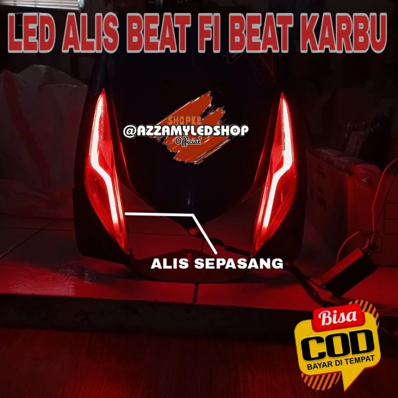 Lampu alis LED DRL alis flexible lentur BEAT Fi BEAT KARBU no bintik terang berkualitas