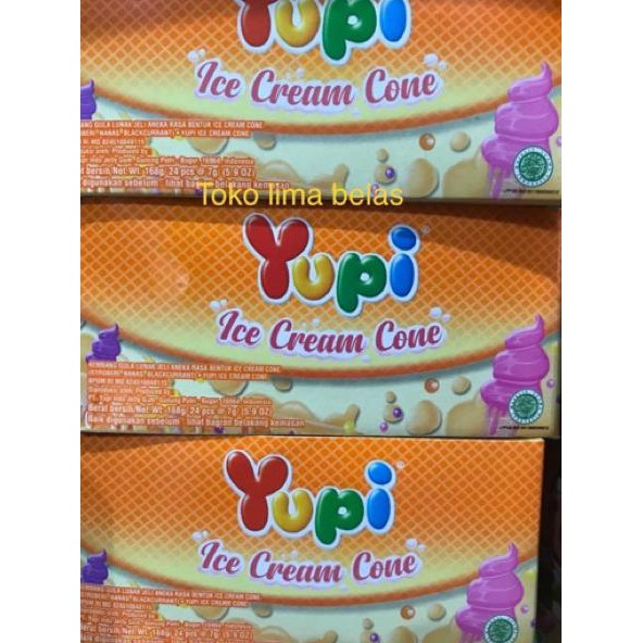 

『BT』 Yupi Ice Cream Cone 1 box isi 24 Pcs