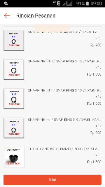 Snapring S8 / Snap Ring S 8 / Spare Part Pompa Air