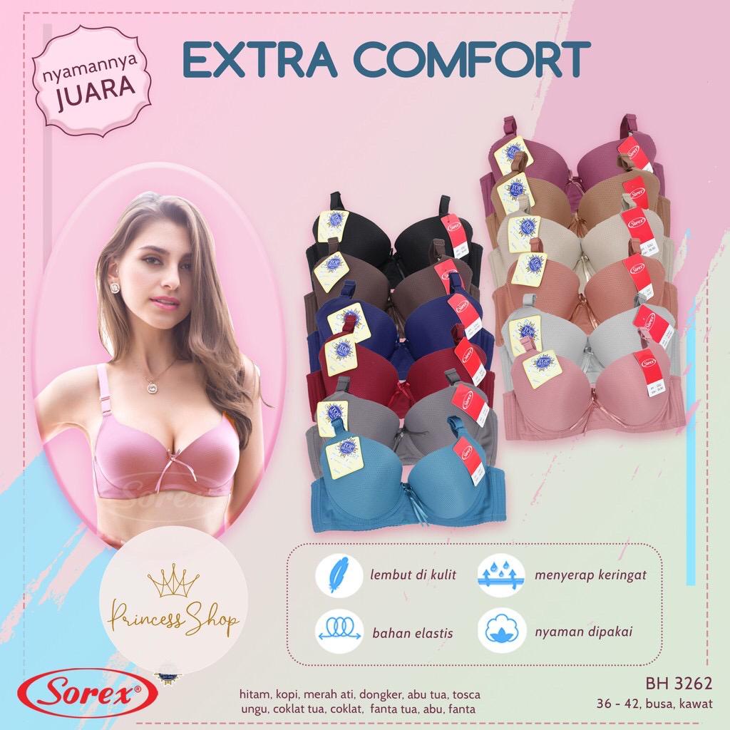 Bra Sorex Kawat 3262 / Bh Sorex Kait 3 Cup Besar 36-42 / Bh Sorex Original Cup Full | ara98store Sorex Bra Extra Comfort Busa Sedang Kawat Kait 3 Setara Cup B-C BH 3262Bra Sorex Kawat 3262 / Bh Sorex Kait 3 Cup Besar 36-42 / Bh Sorex Original Cup Full