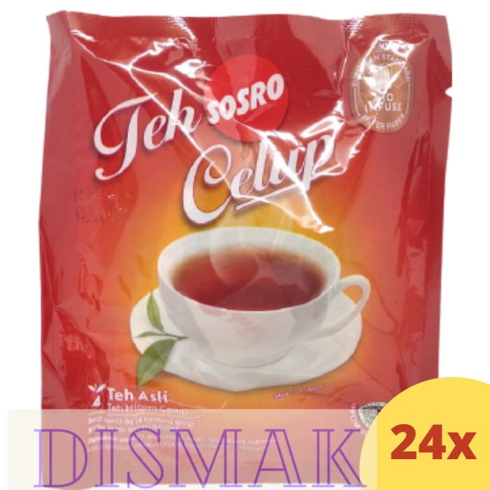 Teh Celup  Sosro Black Tea Sachet 24 pcs