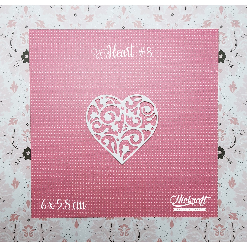 

HEART #8 - HIASAN SCRAPBOOK LABEL FRAME HATI LOVE CINTA