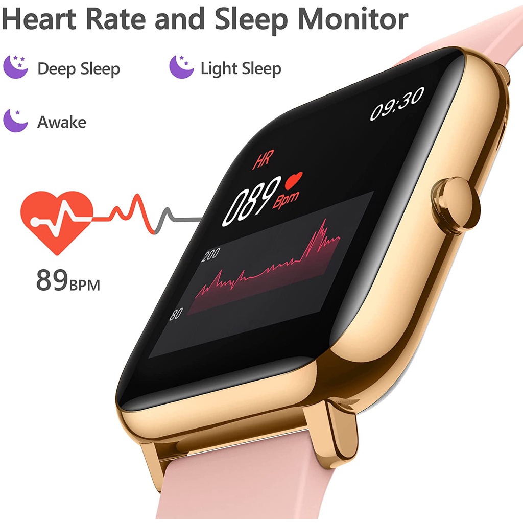 Smartwatch wanita pria Fitness Tracker Sehat Heart Rate Pemantauan Jam tangan led pria Gelang Olahraga Smartwatch