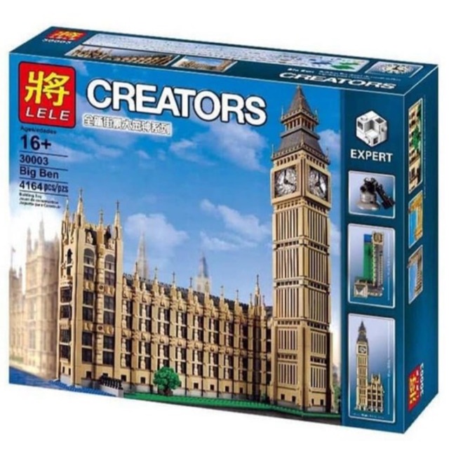 Mainan Anak Lego Lele seri Big Ben Elizabeth Tower - 4164 Pcs