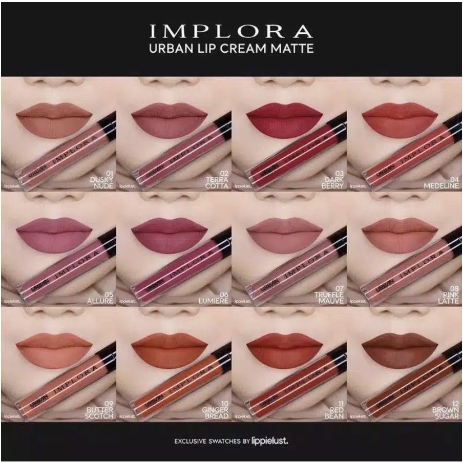 IMPLORA URBAN LIP CREAM MATTE Krim ORIGINAL TERMURAH
