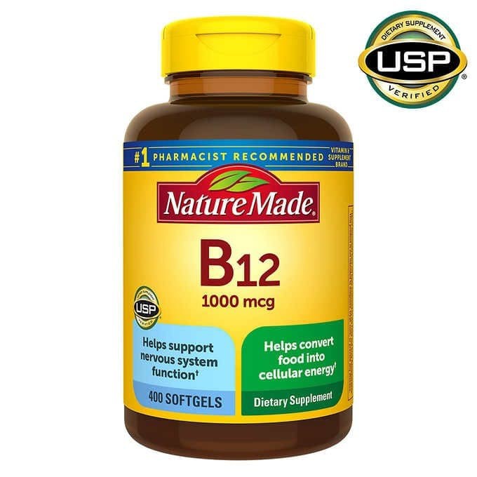 Nature Made Vitamin B12 1000 mcg 400 Softgels