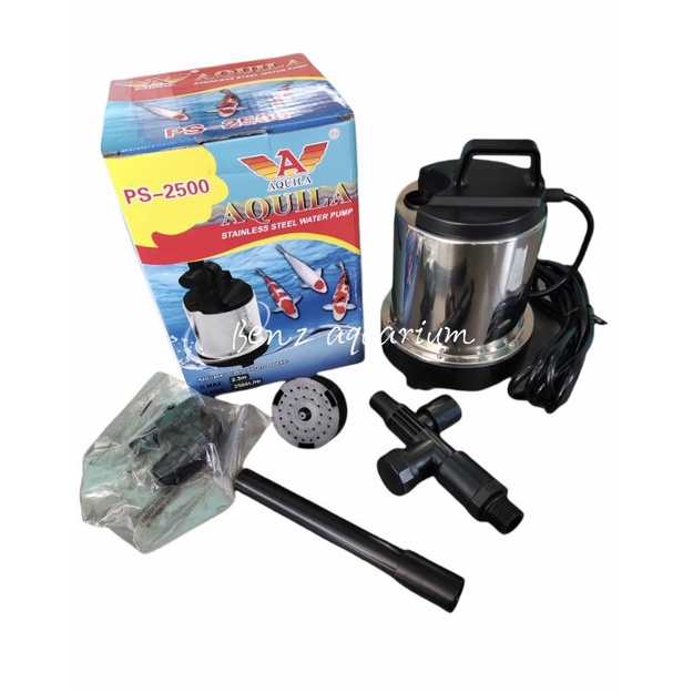 Mesin Air Mancur Kolam Koi Aquila PS 2500 Pompa Filter Kolam Koi