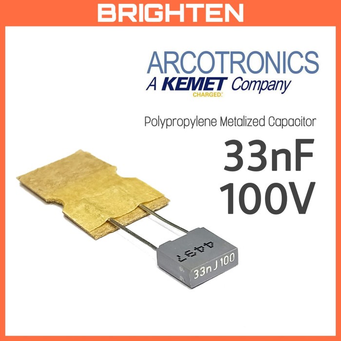 Arcotronics MKP 0.033uF 33nF 100V Polypropylene Metalized Capacitor