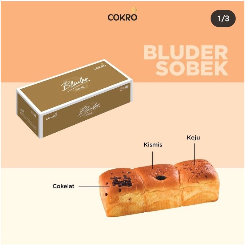 

Roti sobek bluder cokro 3 rasa