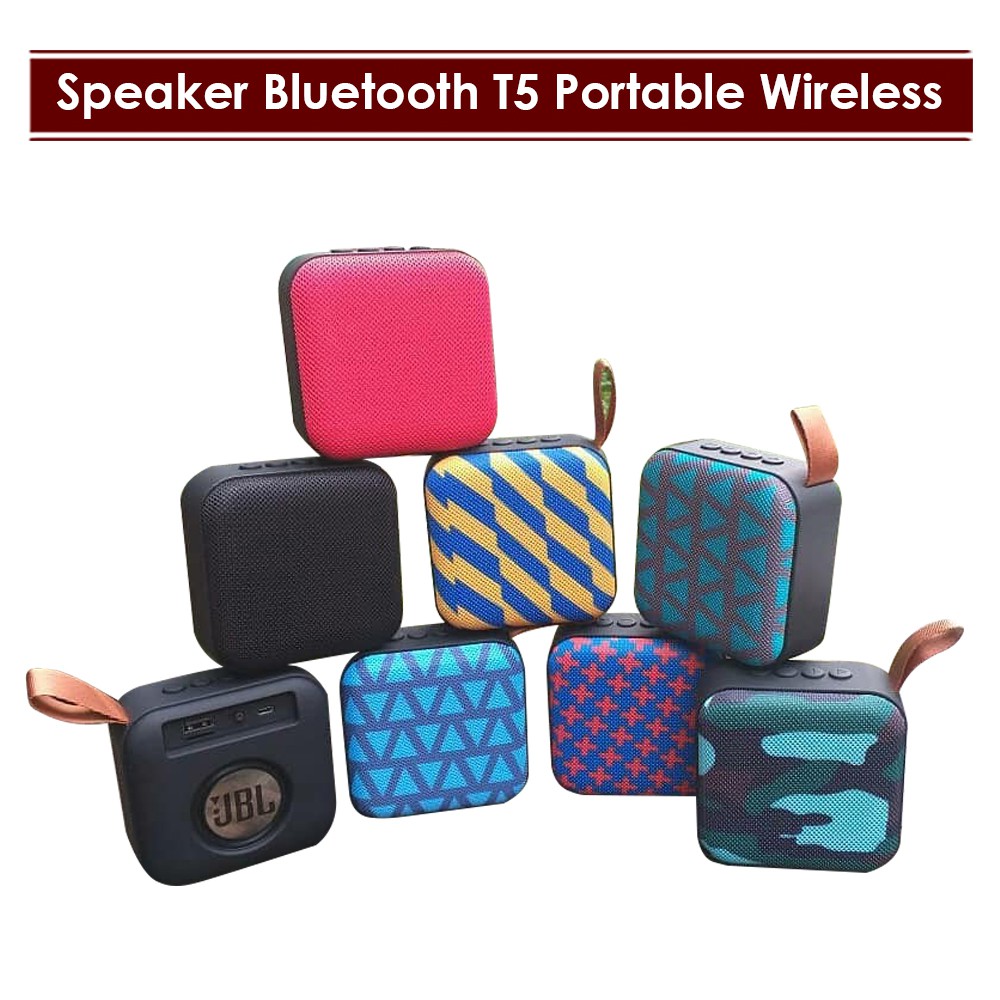 Bluetooth Speaker Mini JBL-T5 Portable + Radio SPBU88
