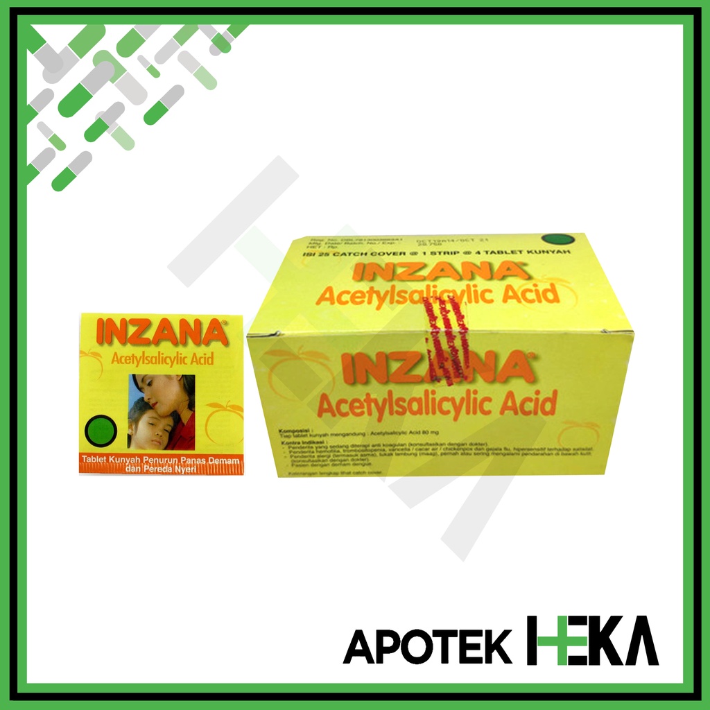 Inzana Box isi 25x4 Tablet - Obat Penurun Panas Anak (SEMARANG)