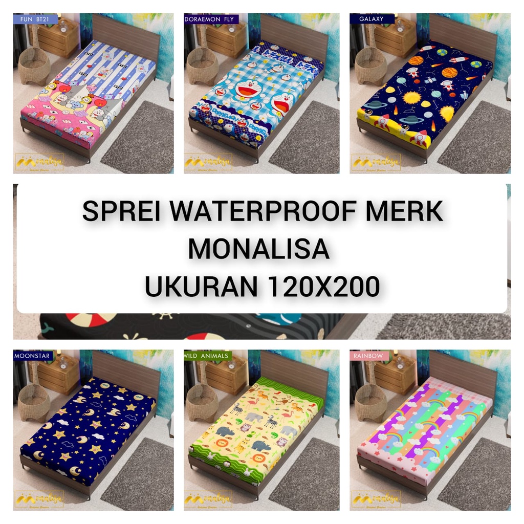 SPREI WATERPROOF 120X200 SINGLE SIZE / SPREI ANTI AIR UKURAN 120X200