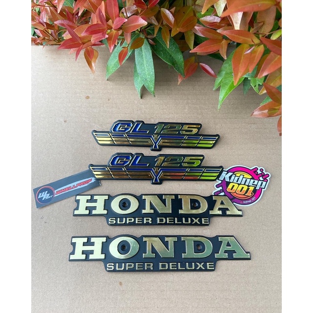 emblem tangki emblem kempol emblem tepong gl100/gl125 logo gl125/gl100