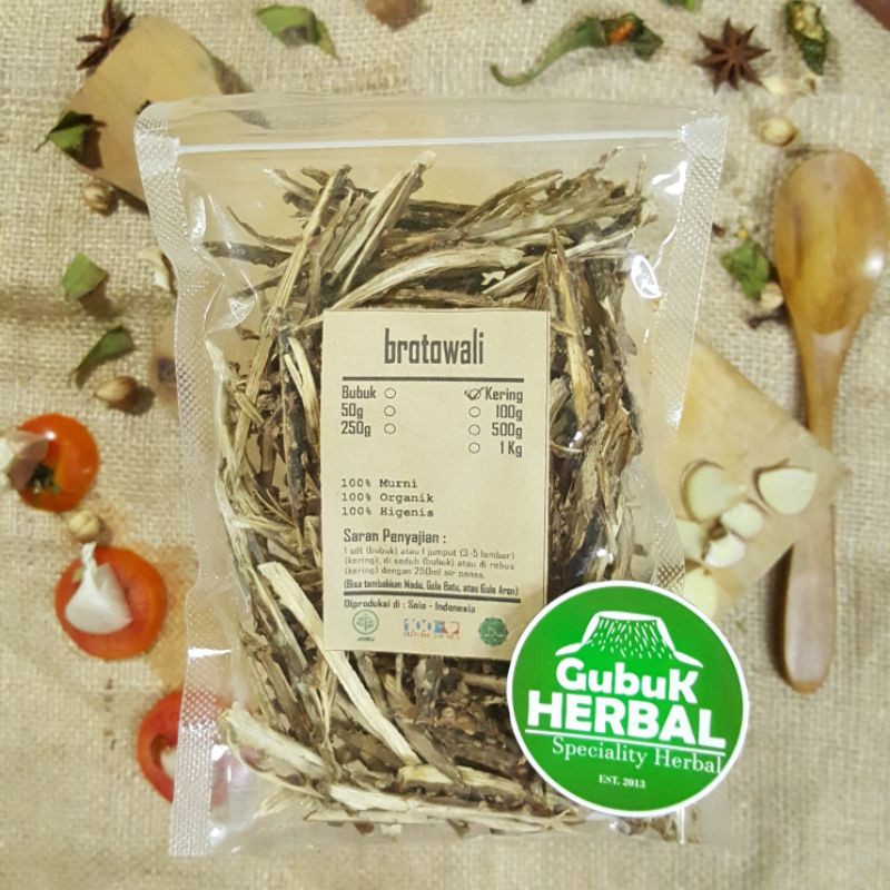 

BROTOWALI KERING 1Kg - Tinospora cordifolia - MURNI - JSR - REMPAH