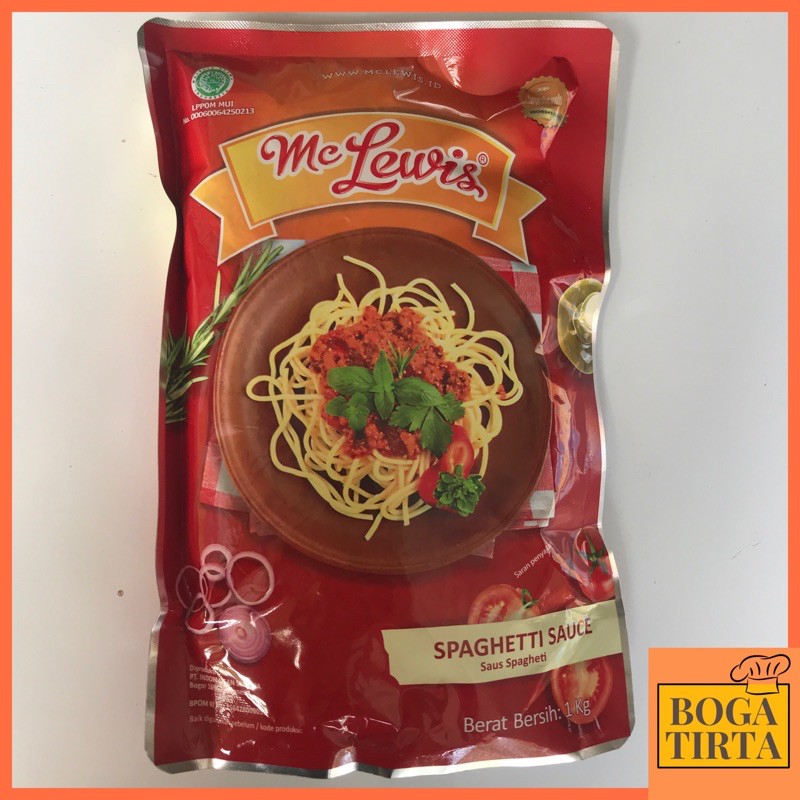 

MC LEWIS SPAGHETTI SAUCE 1Kg SAUS SPAGHETTI