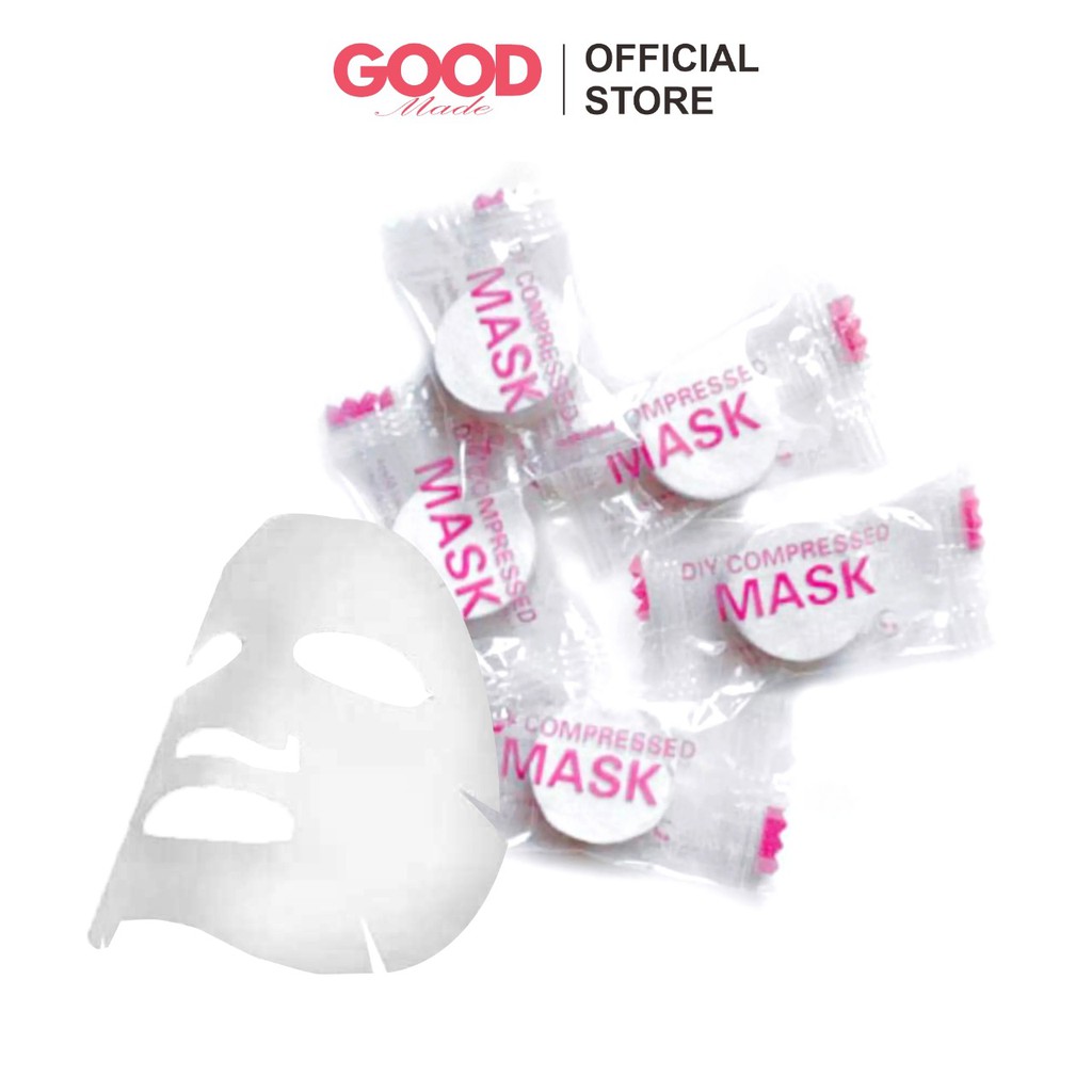 GOOD MADE - Compressed Paper Mask Sheet Tablet Mask Masker Kertas topeng Wajah Cantik Tanpa Ribet COD